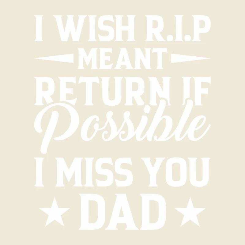 Typographie de l’hommage à Missing Dad RIP