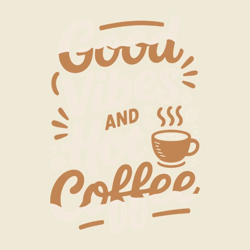 Gute Vibes, heißer Kaffee Morgenmuffel Geschenk