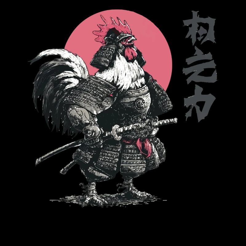 Rooster Samurai Armor Print