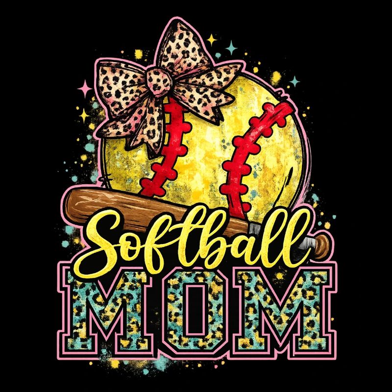 Softball-Mama: Trendige Mama-Softball-Geschenk