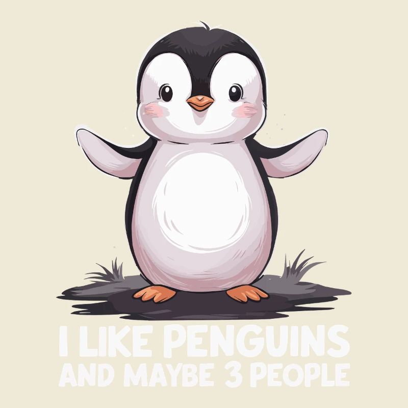 Drôle de Pingouin Dire Imprimer