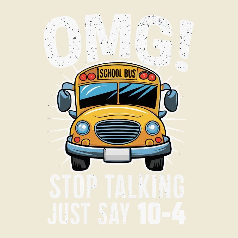 OMG Illustration de la phrase du bus scolaire