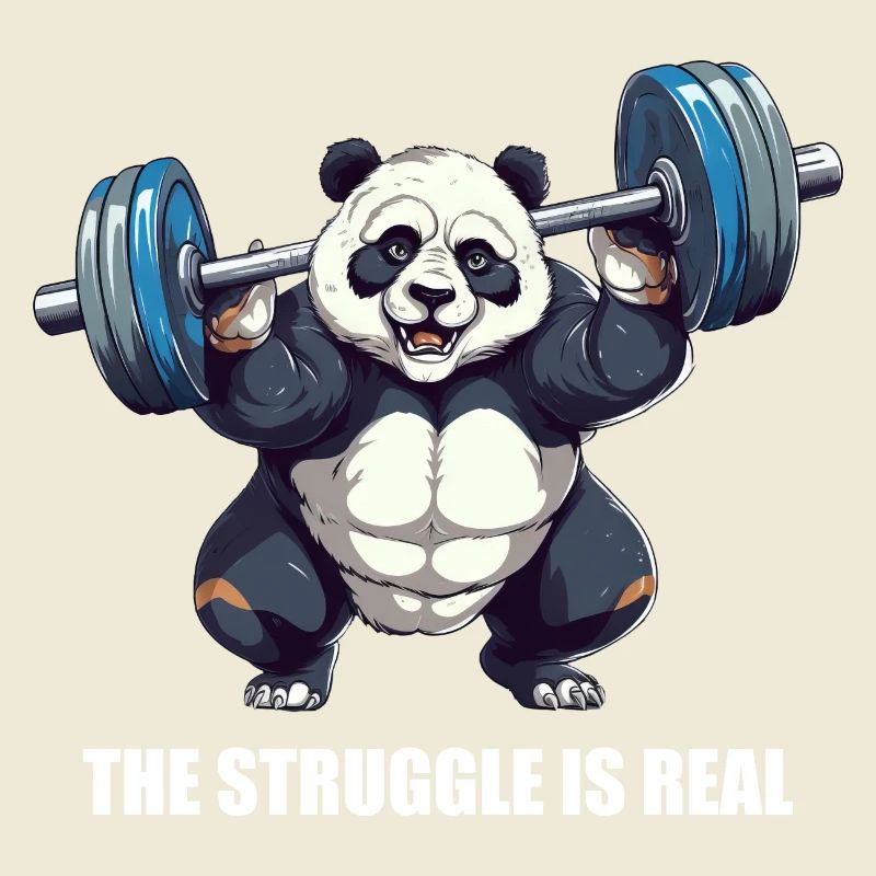 Panda Dumbbell Workout the struggle is real