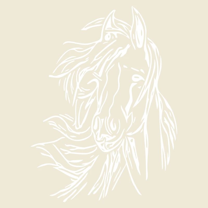 Horse - head vector