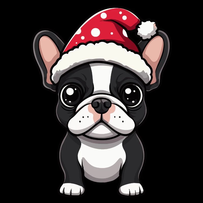 Buldog Français Chien Noël Noël