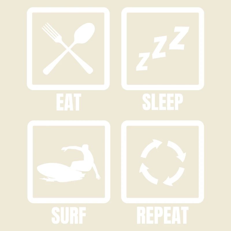 Manger, dormir, surfer, répéter
