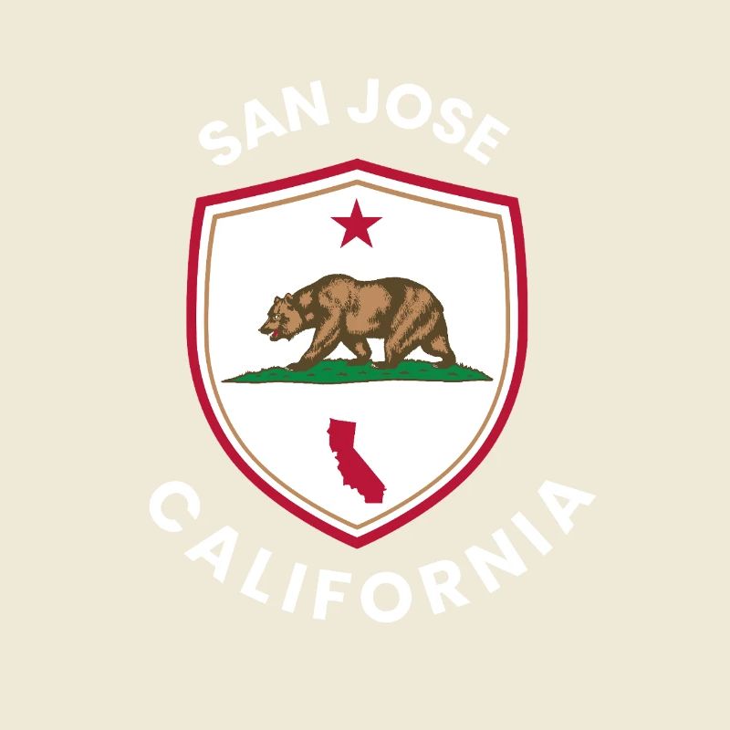 San Jose Shield Bear Emblem