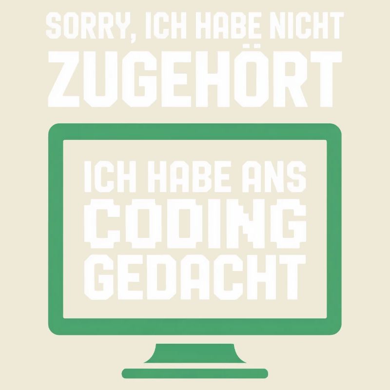 Coding Gedanke am Bildschirm