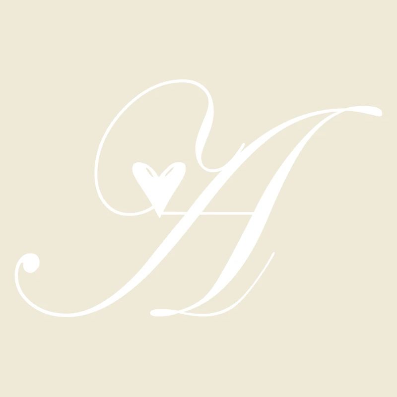 Monogramm A Herz Ranke