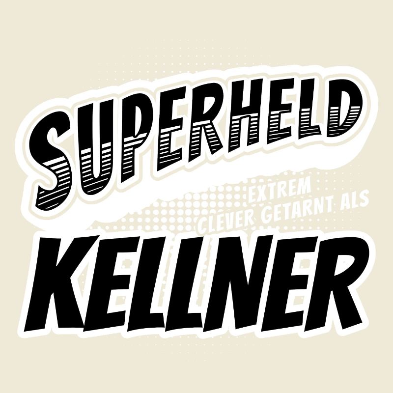 Superheld, clever getarnt als Kellner