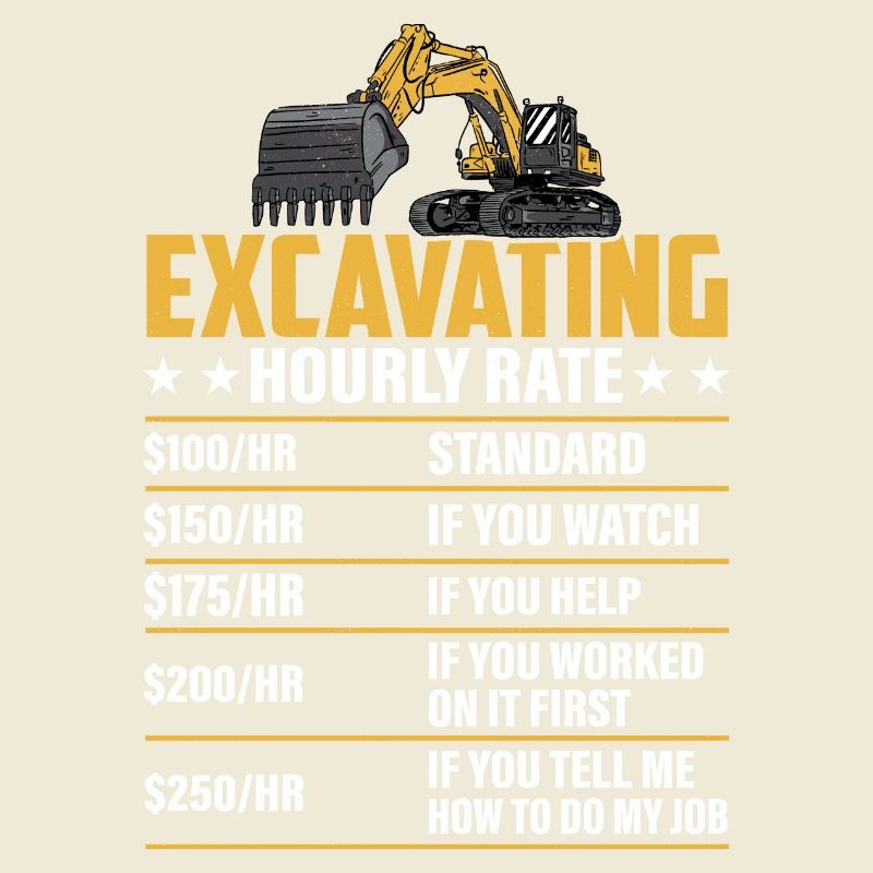 Excavating -Hourly Rate- Excavator Operator