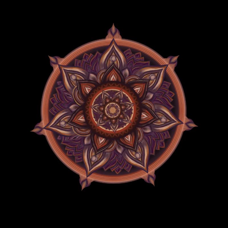Symbolischer Kompass – Ornament Illustration