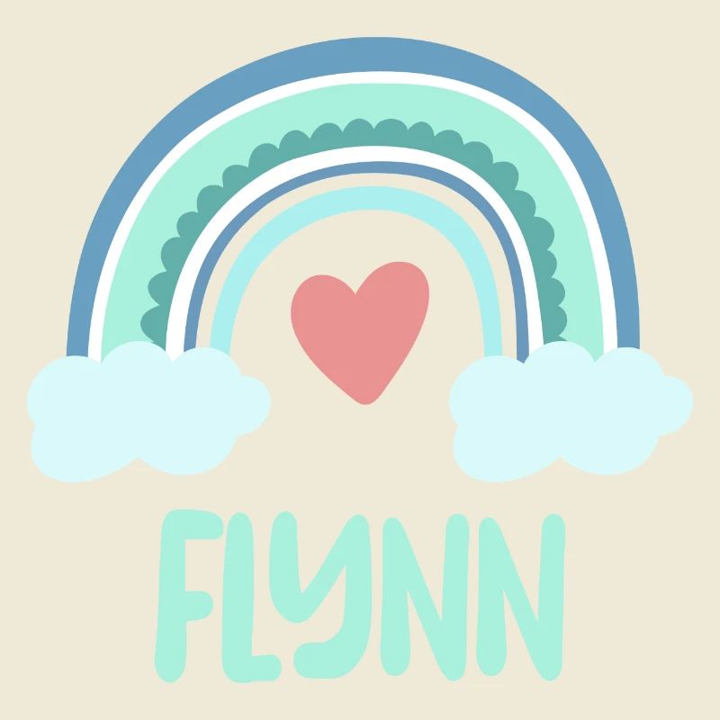 Flynn Name Regenbogen Baby