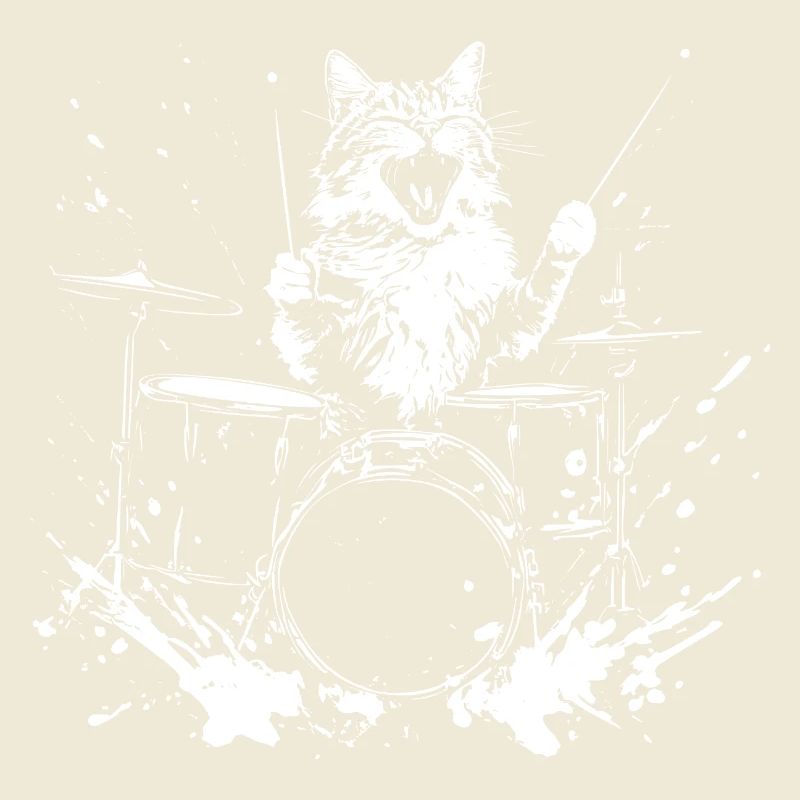 Funny Cat Drums