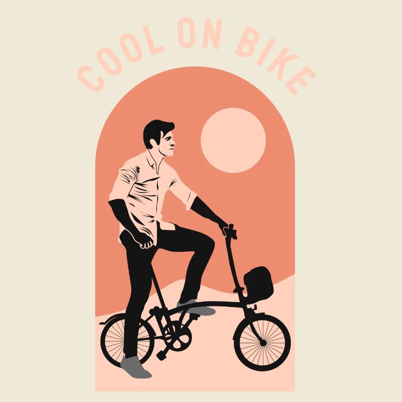 Cool commuter folding bicycle, Brompton London UK