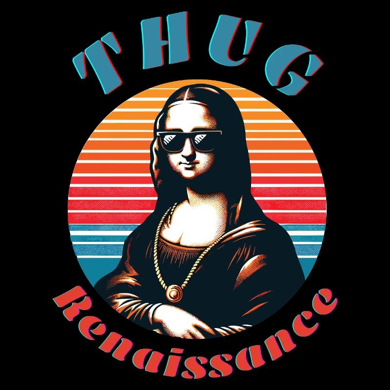 Hipster Mona mit Retro-Vibe