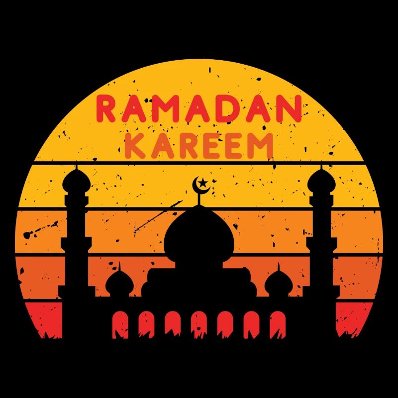 Ramadan Kareem Sunset Colors