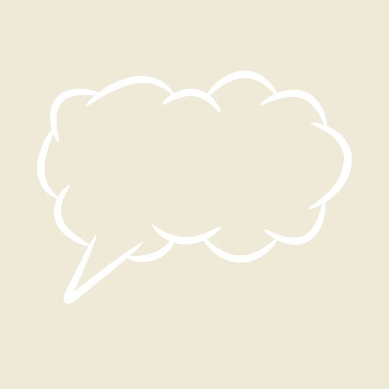 Speech bubble thought bubble