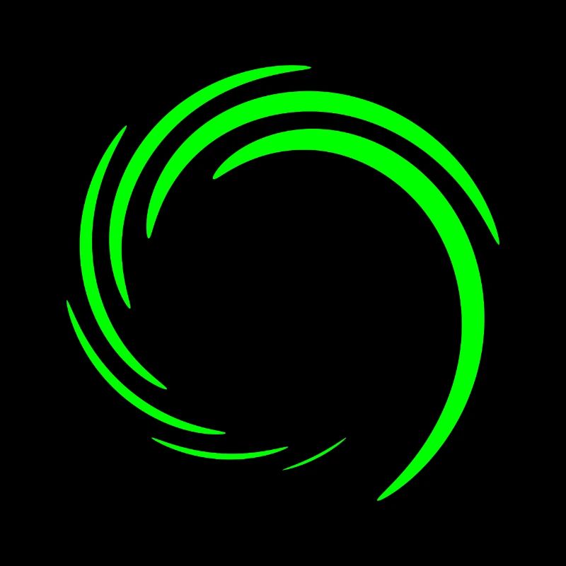 Circle Vortex Circular shape Green