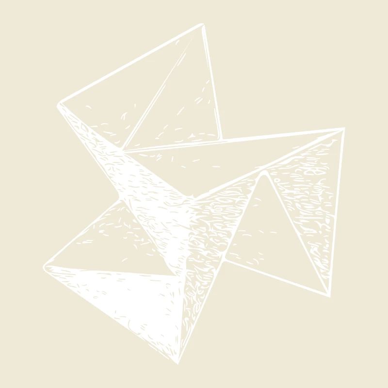 3d Vintage Triangle Cube Structure