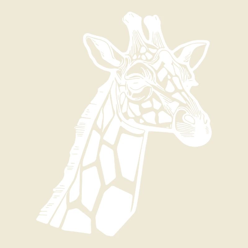Style élégant de lignes de tatouage de girafe