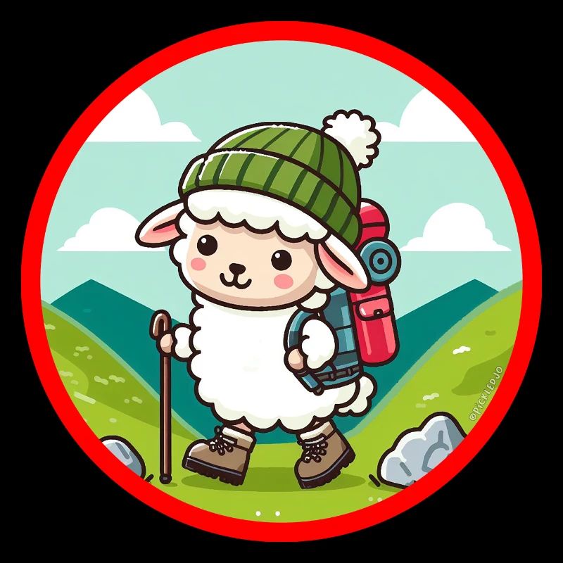 Hill walking Sheep