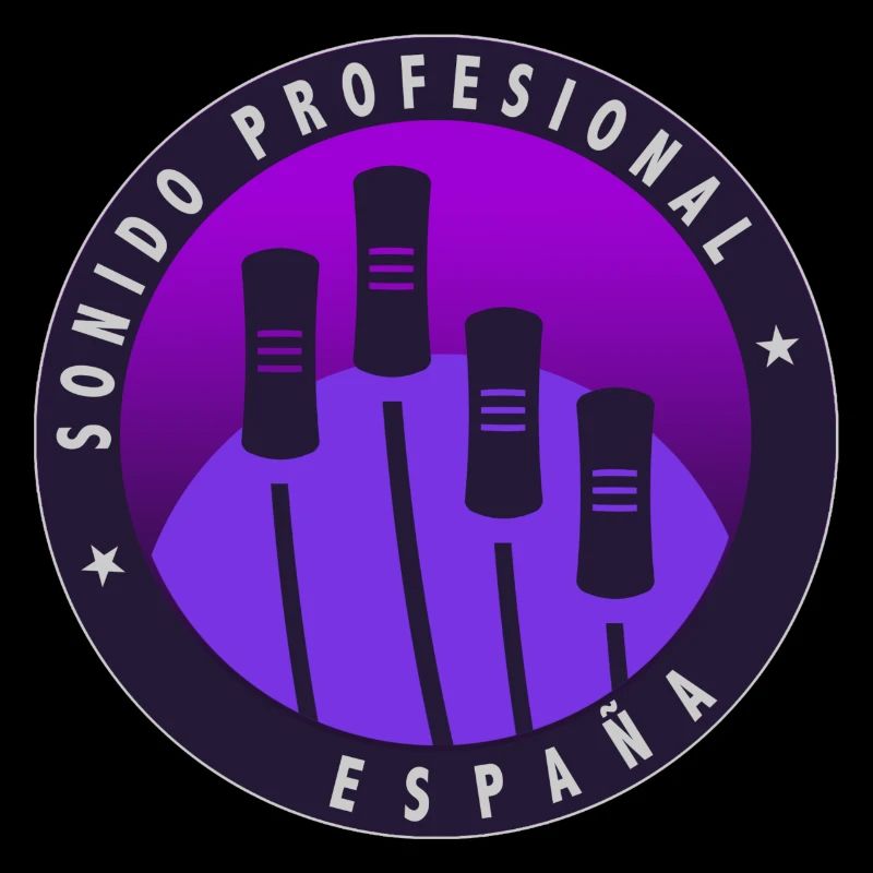 Logo with gradient background.