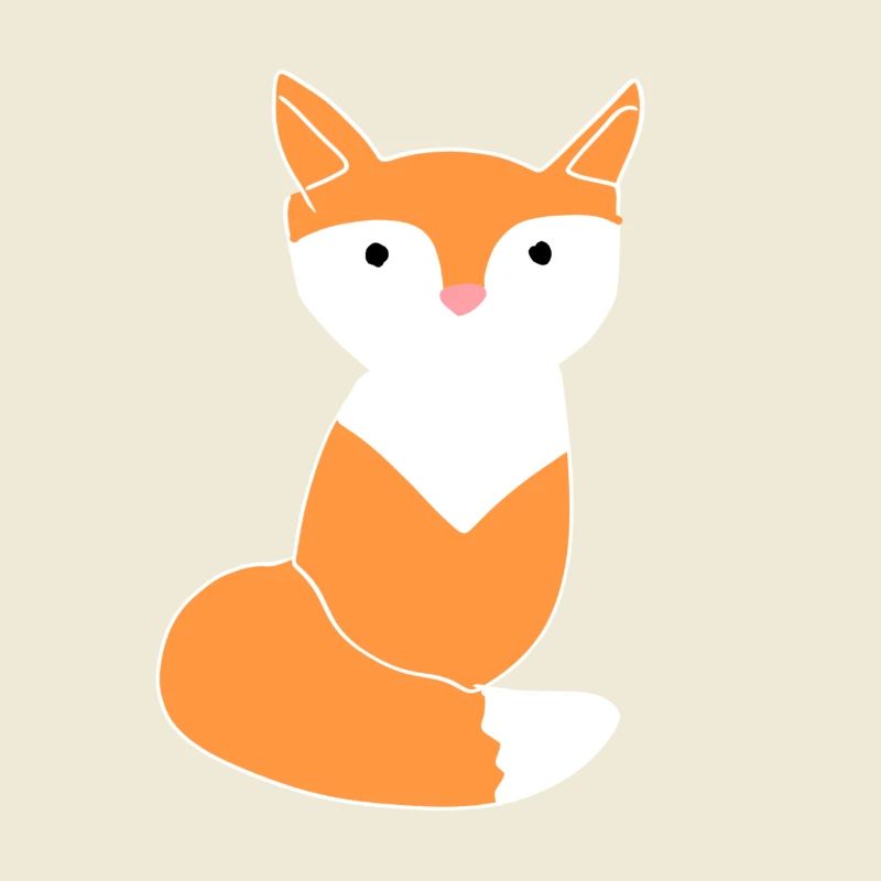 Fuchs symbol Tier orange