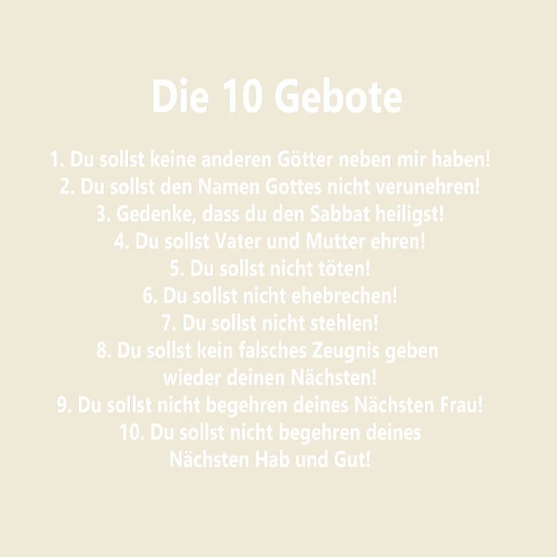 10 Commandments