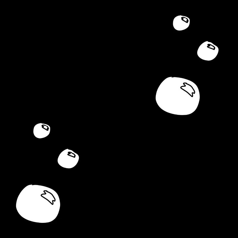 Soap bubbles circles shape water pattern