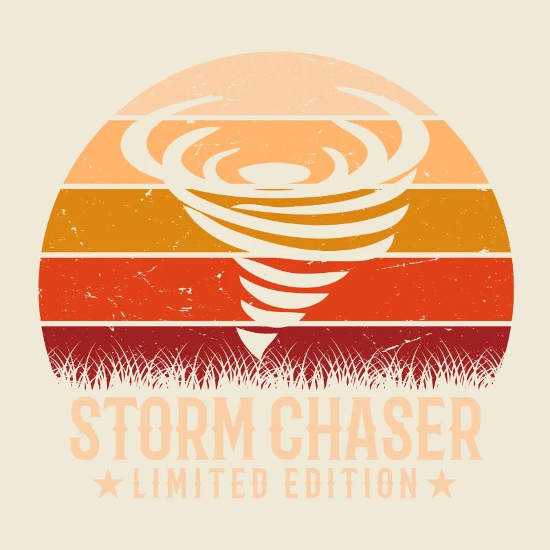 Retro Tornado Twister Hurricane Lover