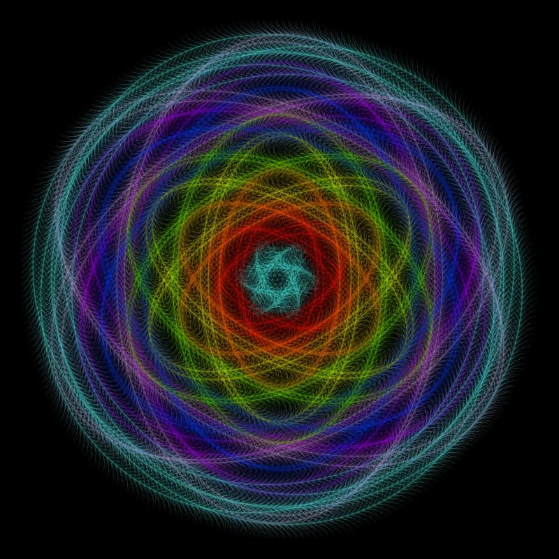 Hypnotischer Regenbogen