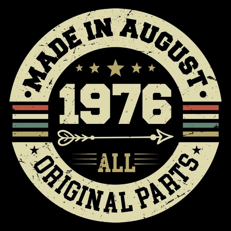 August 1976 Geburtstagsgeschenk August 1976 August