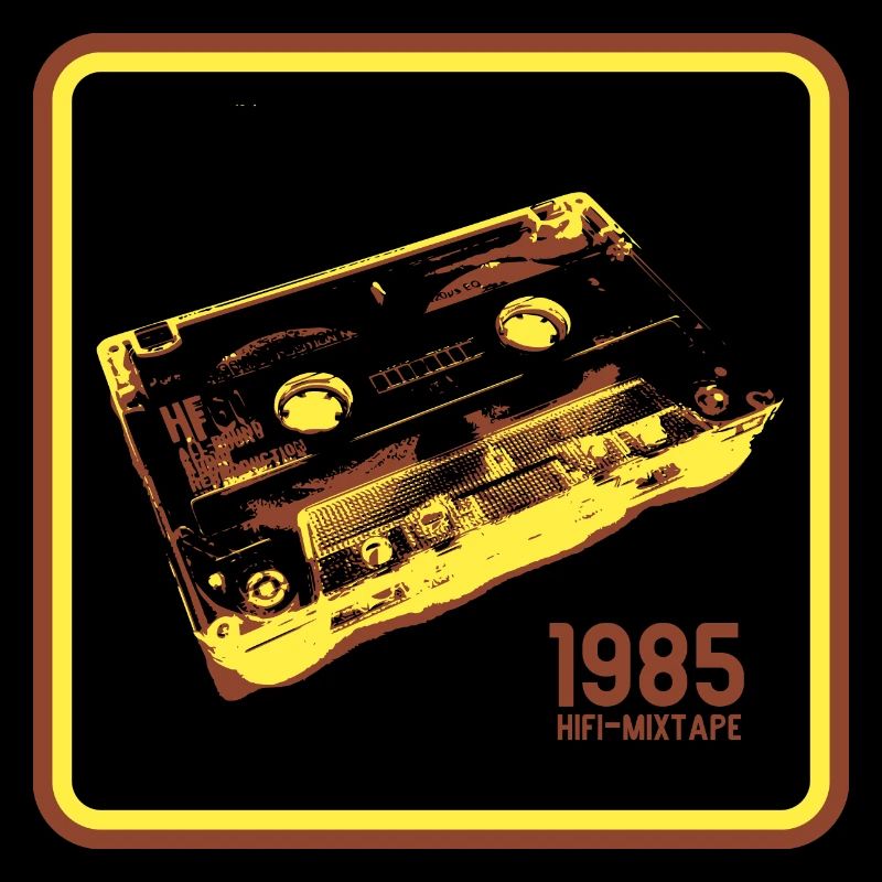 Cassette Rétro Love - Version Jaune