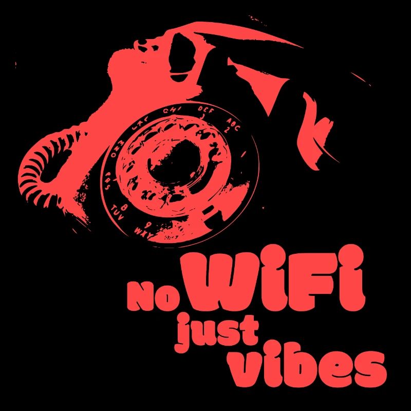 Pas de Wifi, juste des Vibes - variante rouge