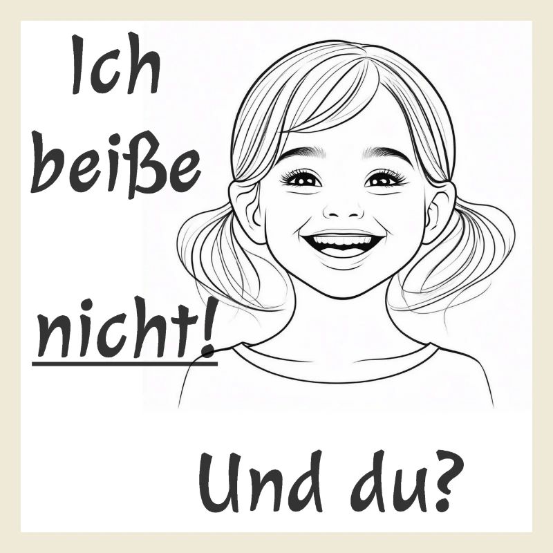 Ich beiße nicht-Version 2 (Mädchen)