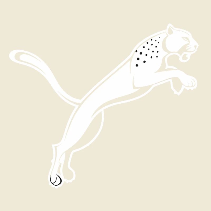 Hüpfender Leopard