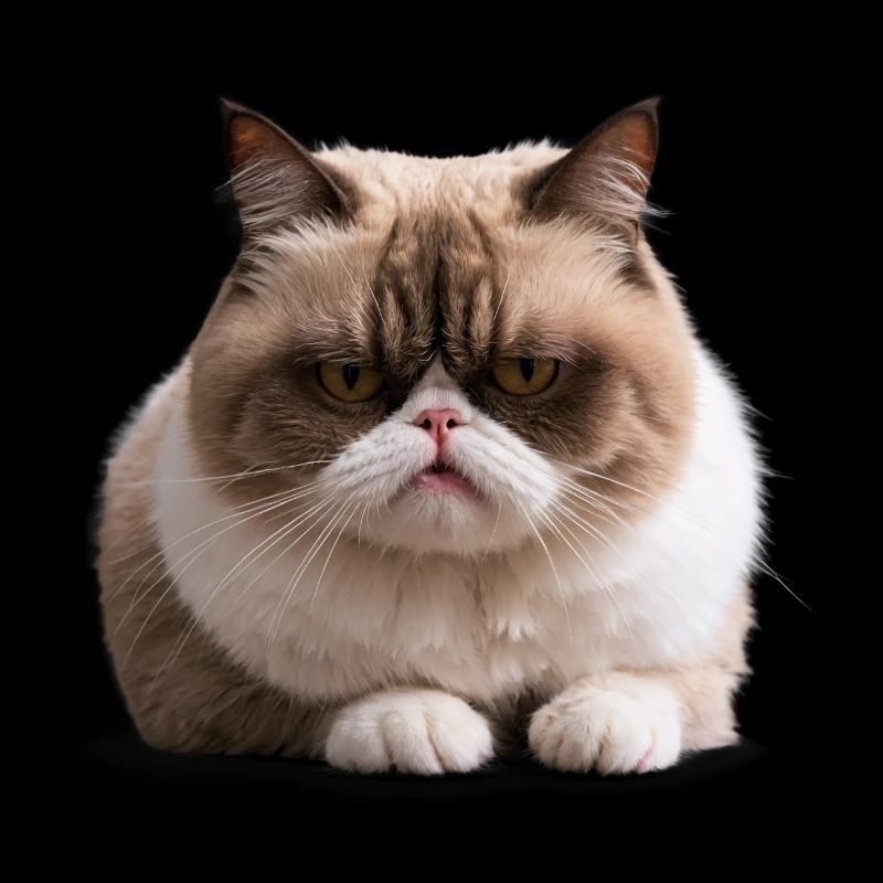 Grumpy Monday Cat, Mürrische Katze, Montagsmuffel