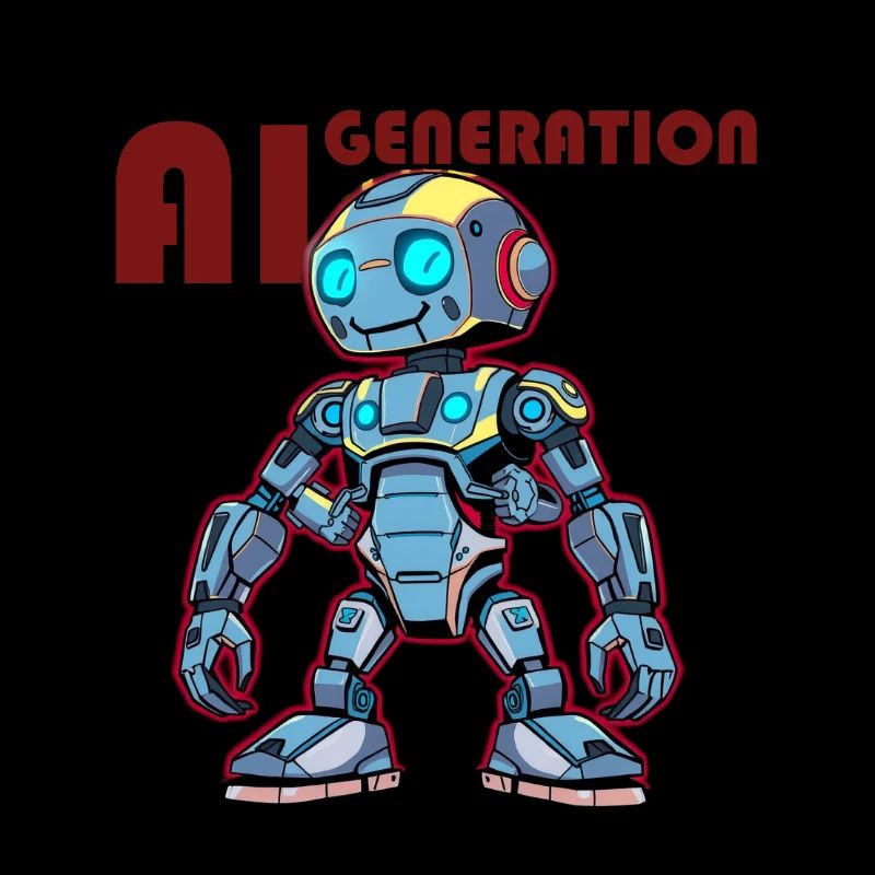 AI-GENERATION – Futuristic Robot Comic Style