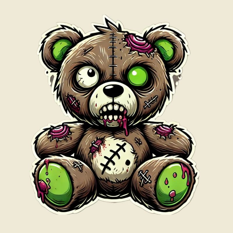 Zombie Teddybär, Teddy, Horror, Funky, süß