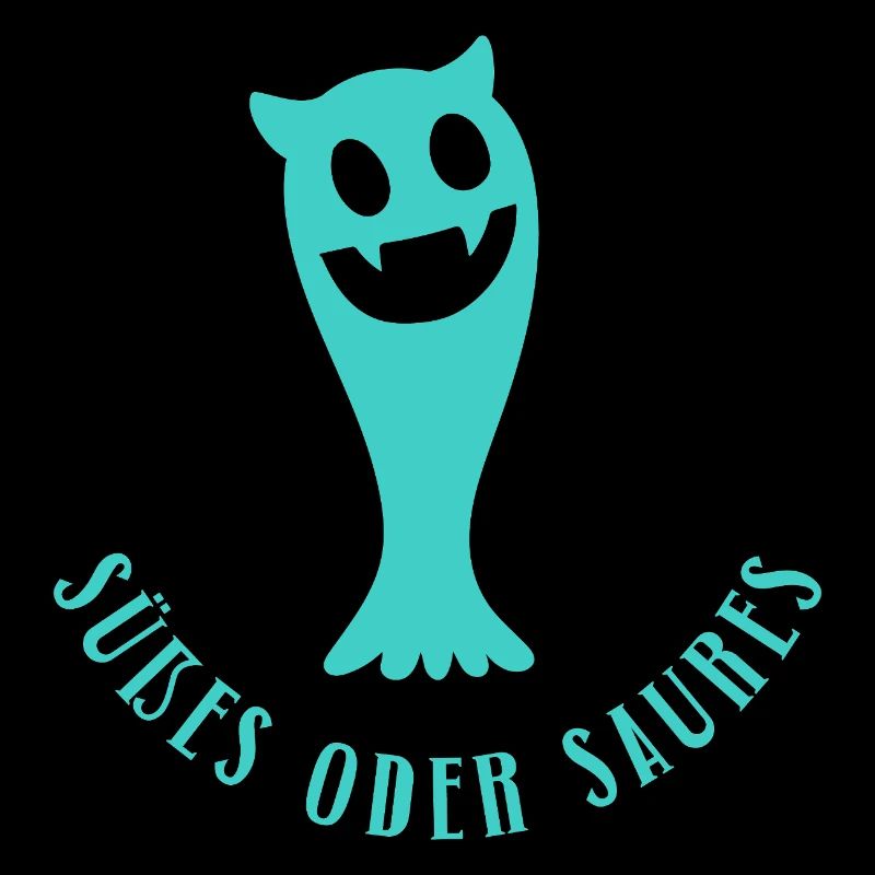 Süßes oder Saures Halloween Geist Spruch Geschenk