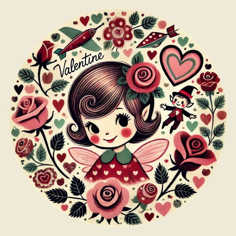 Fée Vintage de la Saint-Valentin