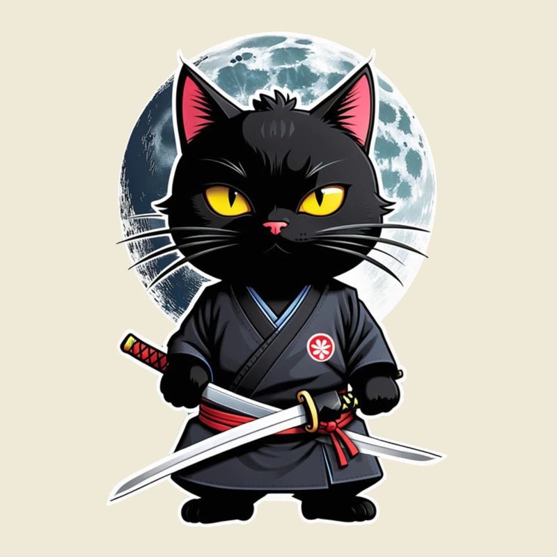 Ninja Cat - Samurai Kitten