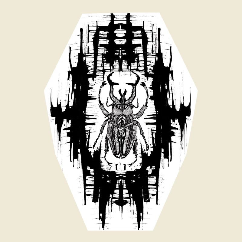 Schwarz-Weiß Scrab Design Nr. 6