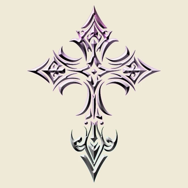 Croix gothique en gradient