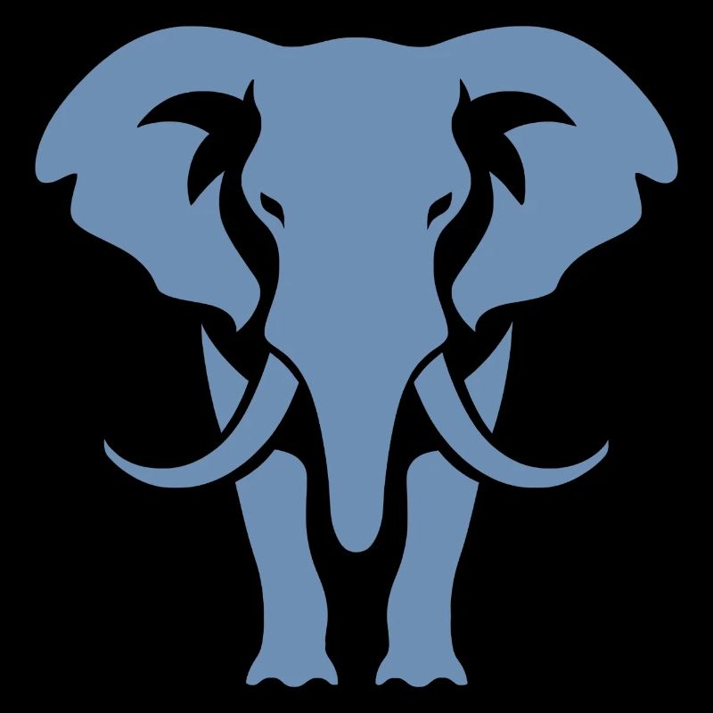 Logo blanc Elephant Silhouette