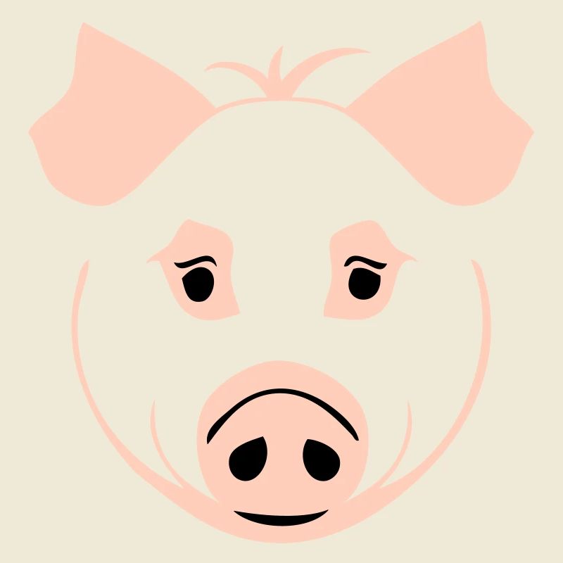 Pig in comic style