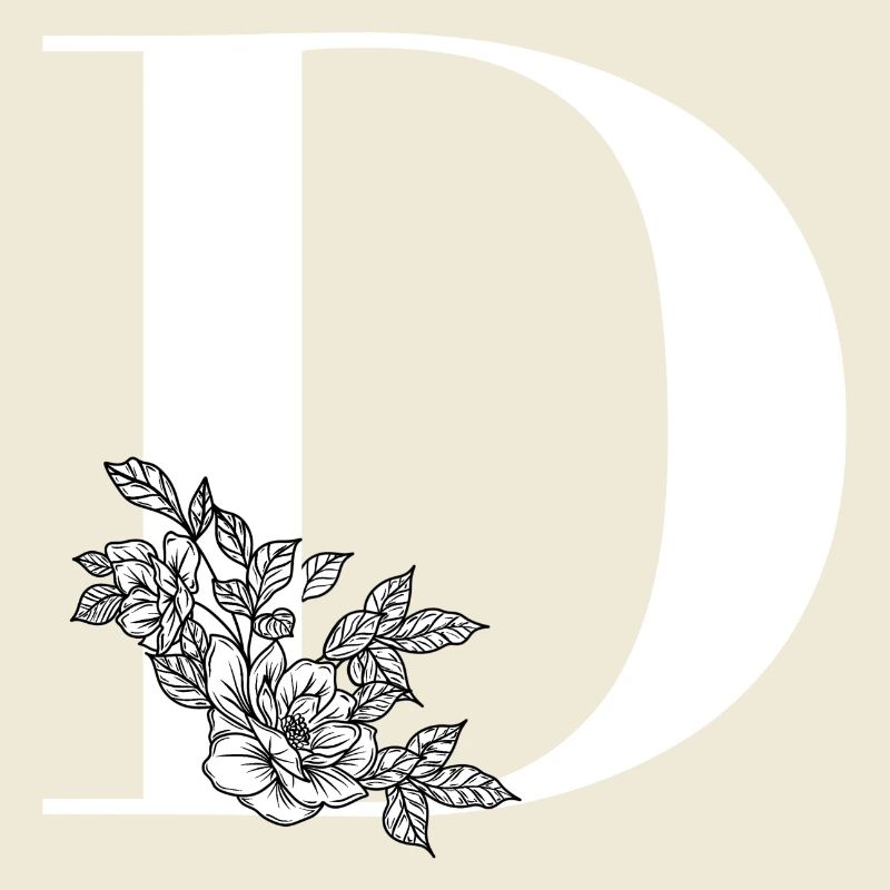 Lettre D Fleur