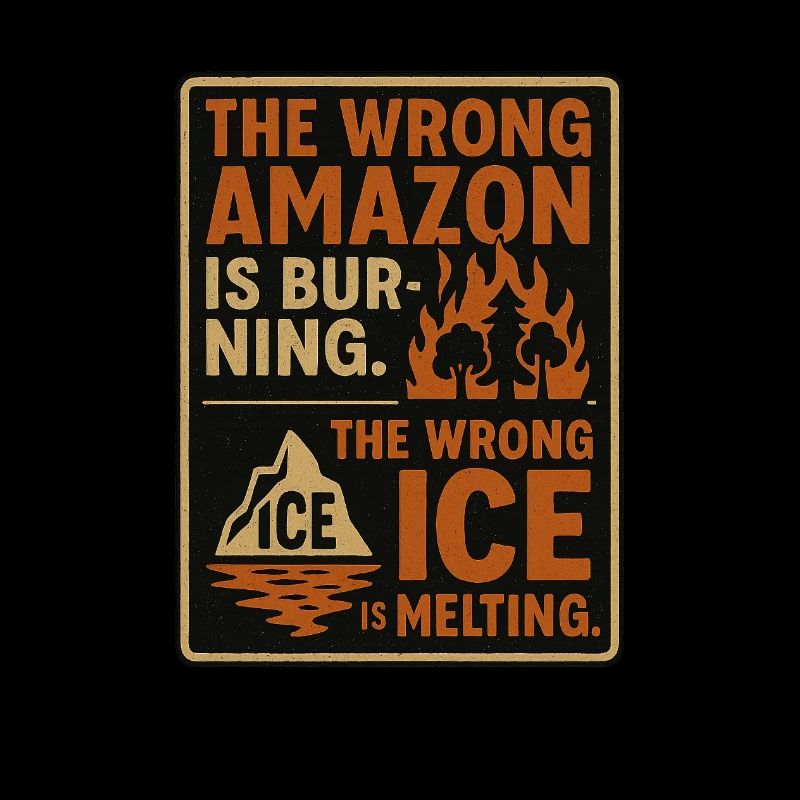 The wrong Forest is burning. The wrong lce is melt
