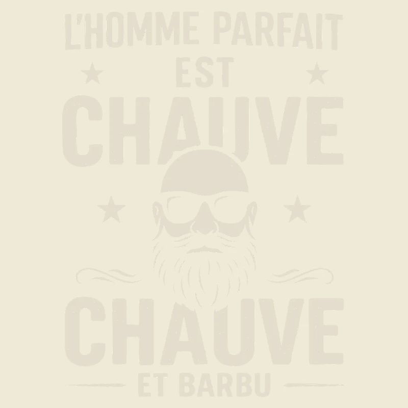 Der perfekte Mann hat eine Glatze und einen Bart